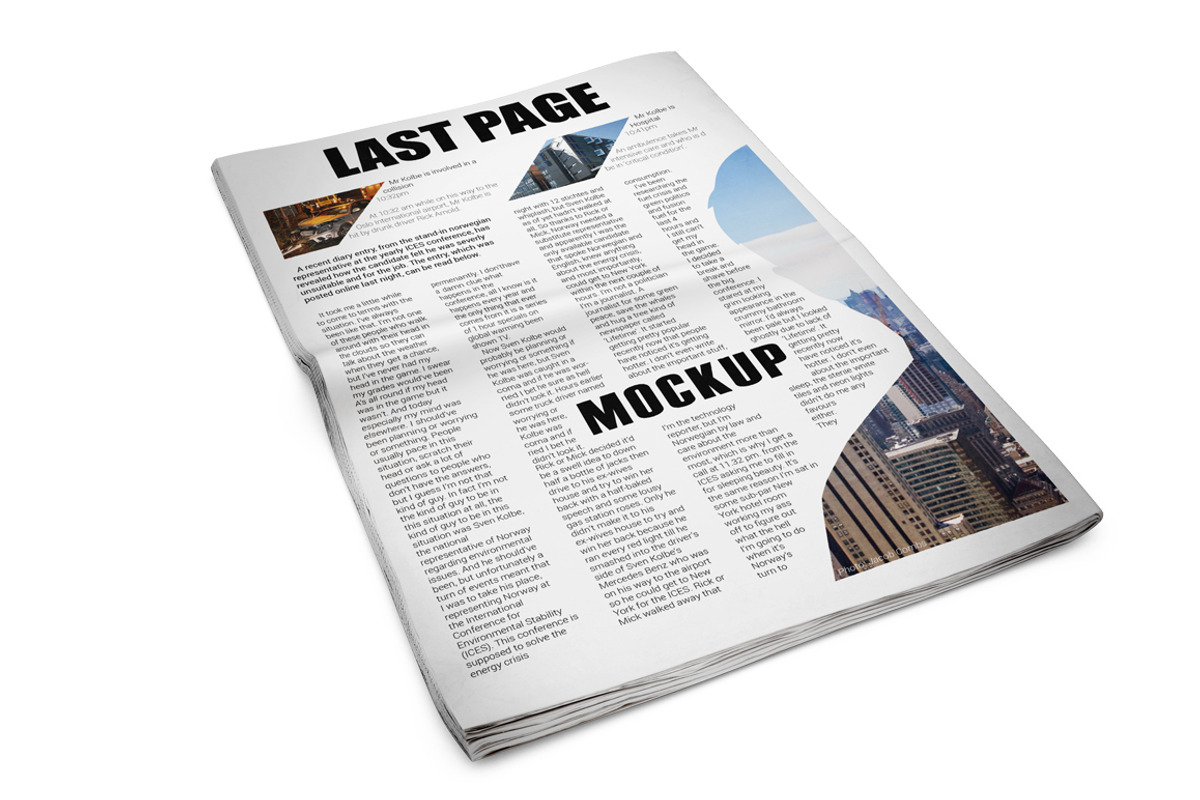 Newspaper Mockup, an Advertising Mockup by PixelMockup (Photo 16 of 17)