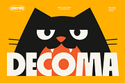 Decoma - Bold Geometric Font, a Sans Serif Font by limitype (Thumbnail 1 of 12)