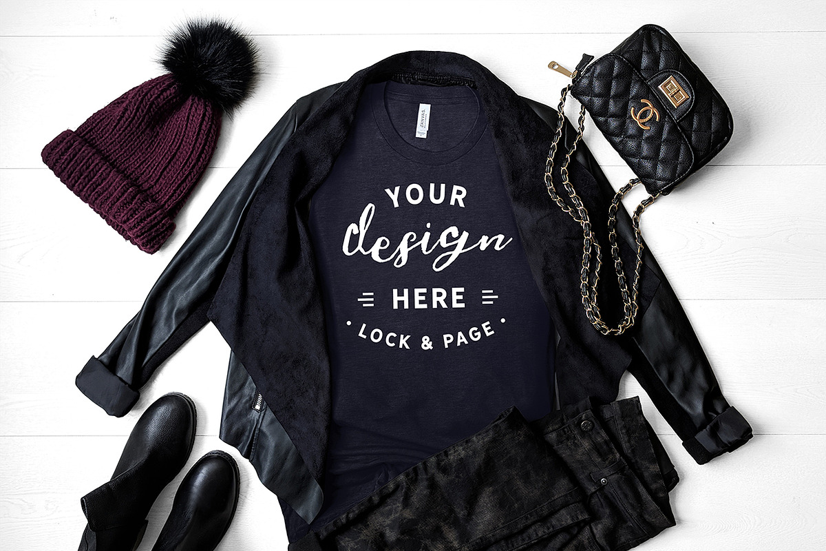 T-Shirt Mockup Bundle Bella Canvas, a Shirt Mockup by lock and page (Photo 18 of 71)