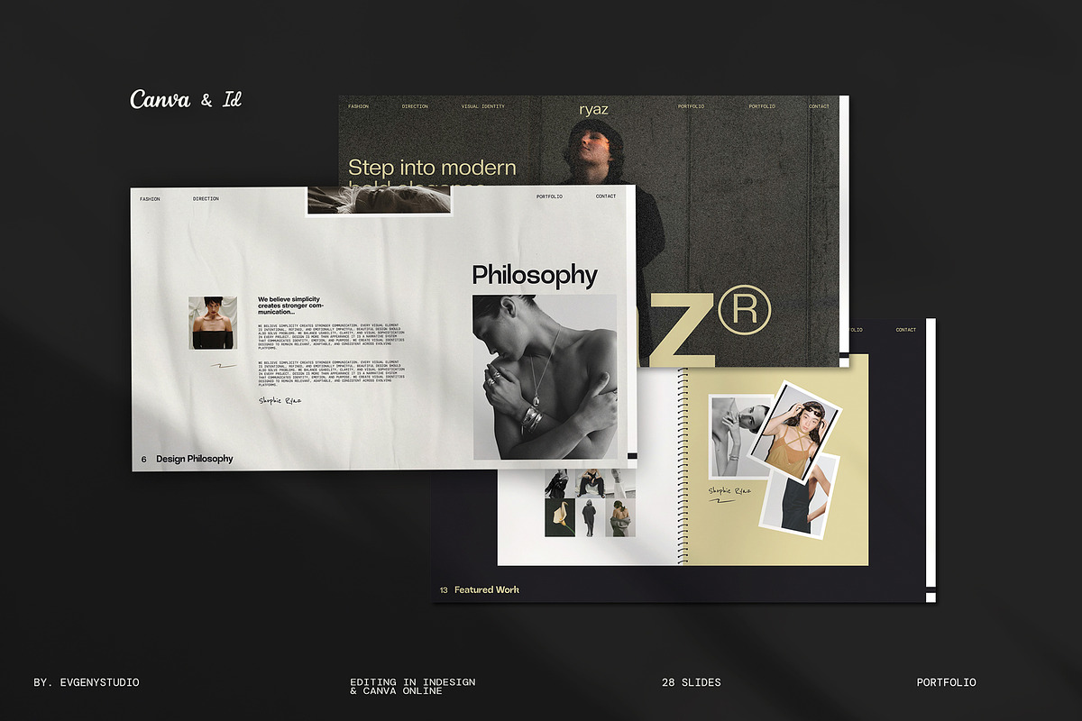 RYAZ Portfolio, a Presentation Template by evgenystudio (Photo 1 of 9)
