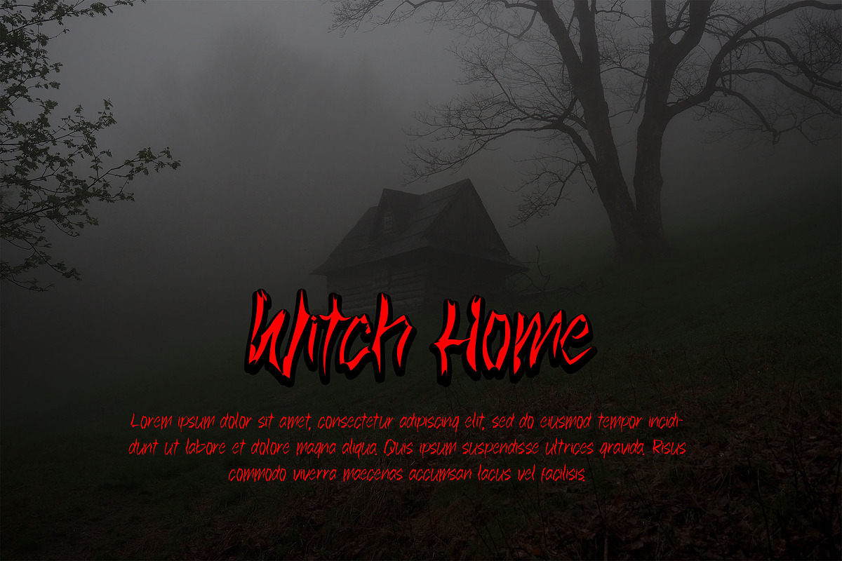 Witch Home - Halloween Font, a Font by NTC Graphic (Photo 7 of 9)