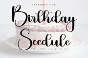 Birthday Scedule, a Handwritten Font by InermediaSTUDIO (Thumbnail 1 of 8)