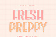 Fresh Preppy | Clean Distressed Font, a Handwritten Font by MaxArt Foundry (Thumbnail 1 of 3)