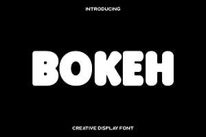 Bokeh - Creative Display Font, a Sans Serif Font by Luna Shop