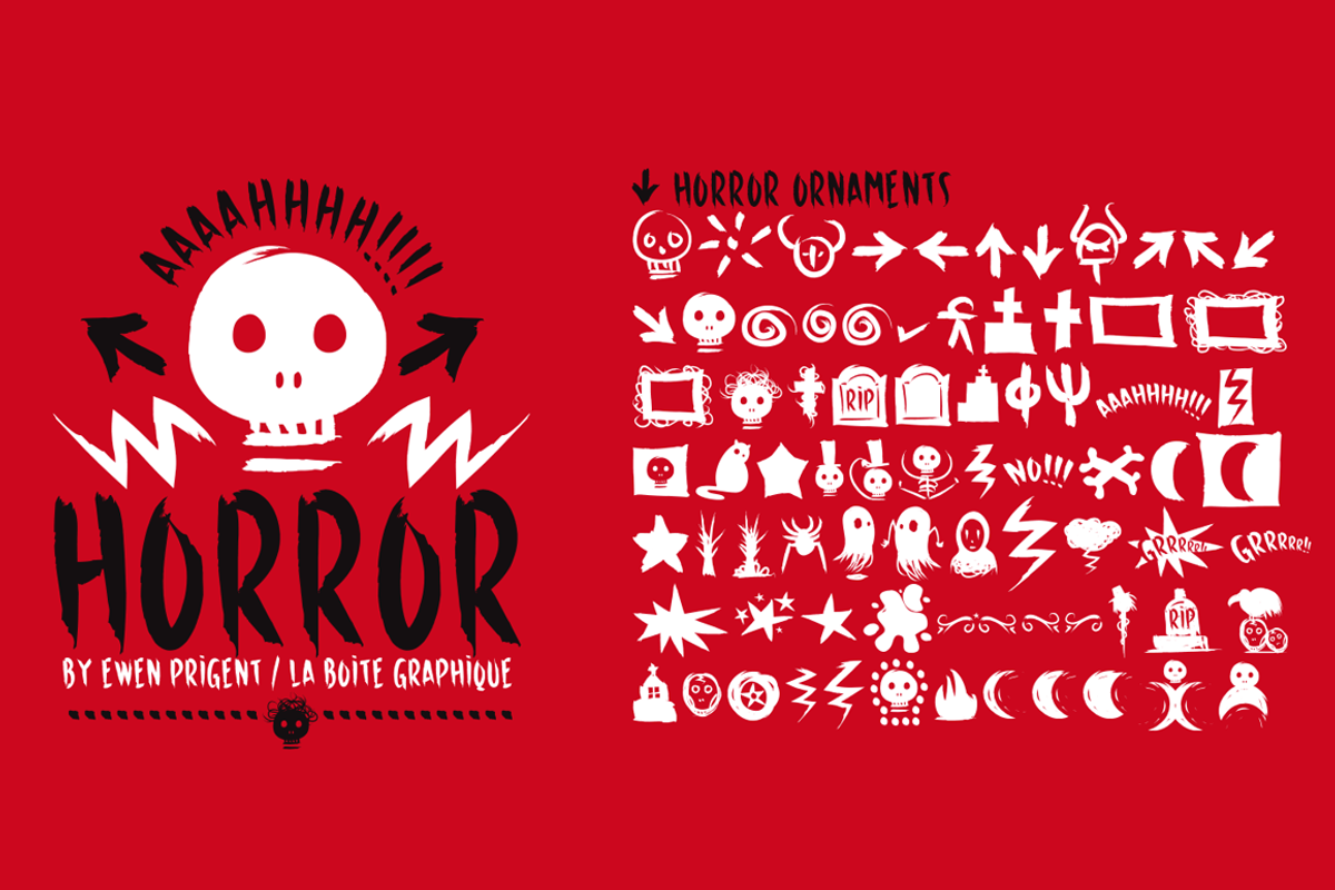 Horror, a Handwritten Font by La Boite Graphique (Photo 3 of 5)