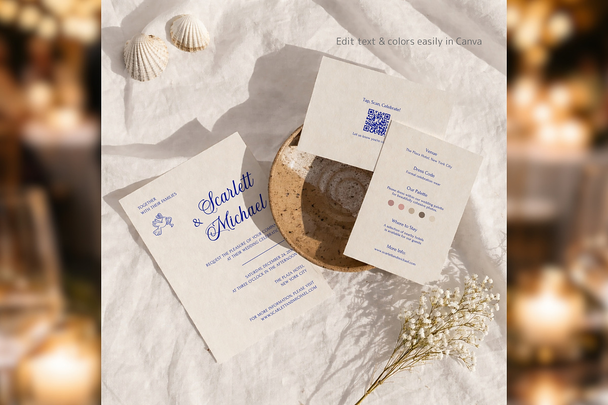 Luxury Invite Suite Canva bd004, an Invitation Template by TyphoonStudio (Photo 6 of 9)