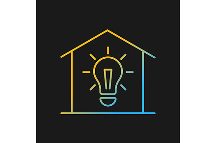 Lighting gradient vector icon, an Outline Icon by bsd studio