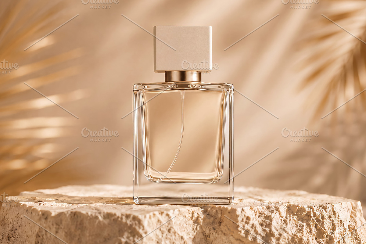 Glass Bottle Perfume Mockup, a Packaging Mockup by Country4k (Photo 3 of 3)