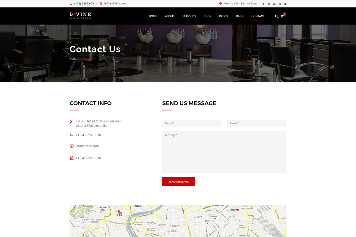 Divine - Photoshop Template, a Websites & App Template by DigitalCenturySF (Photo 10 of 13)