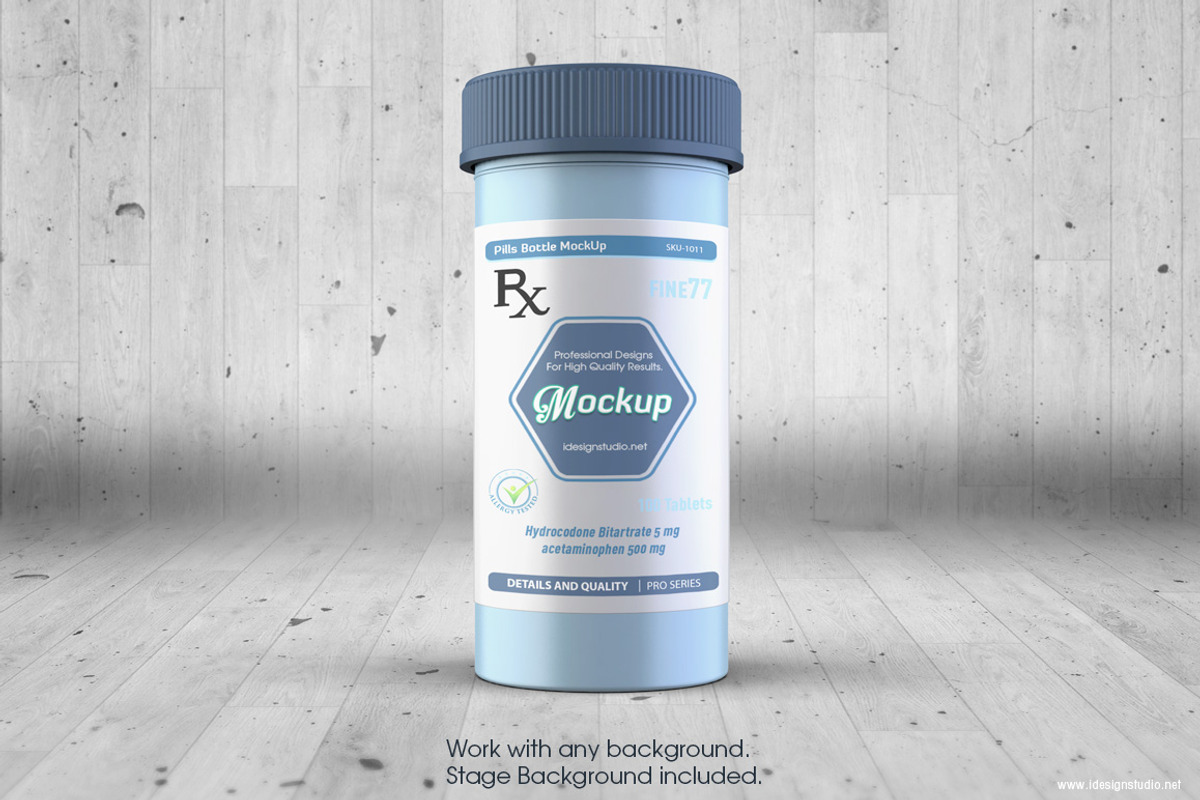 Pill Bottle Mockup, a Cups & Container Mockup by idesignstudio (Photo 6 of 6)