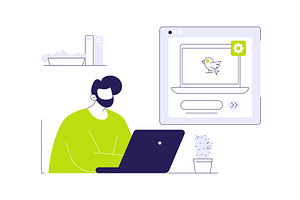 Operating system abstract concept, a Technology Illustration by Visual Generation