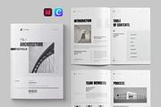 Architecture Portfolio Canva Layout, a Brochure Template by Pixelpick (Thumbnail 1 of 9)