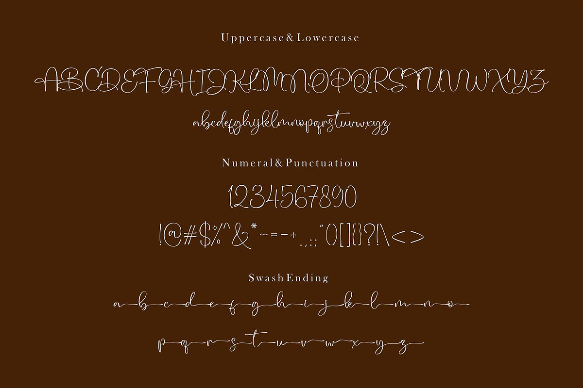 Blinsithar - Modern Calligraphy Font, a Script Font by HanzelSpace Studio (Photo 6 of 6)