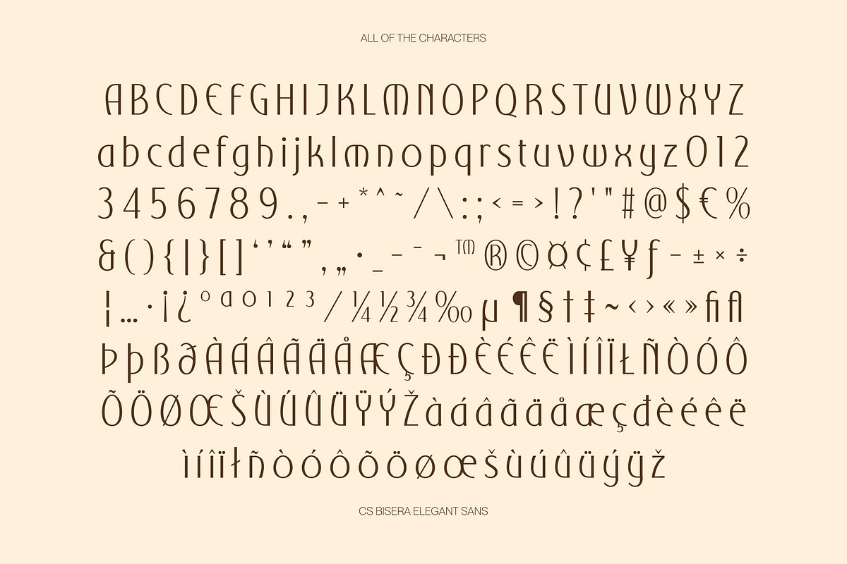 CS Bisera – Modern Sans Serif, a Sans Serif Font by Craft Supply Co. (Photo 8 of 8)