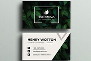 Botanica Business Card, a Business Card Template by MightyDesign (Thumbnail 2 of 6)