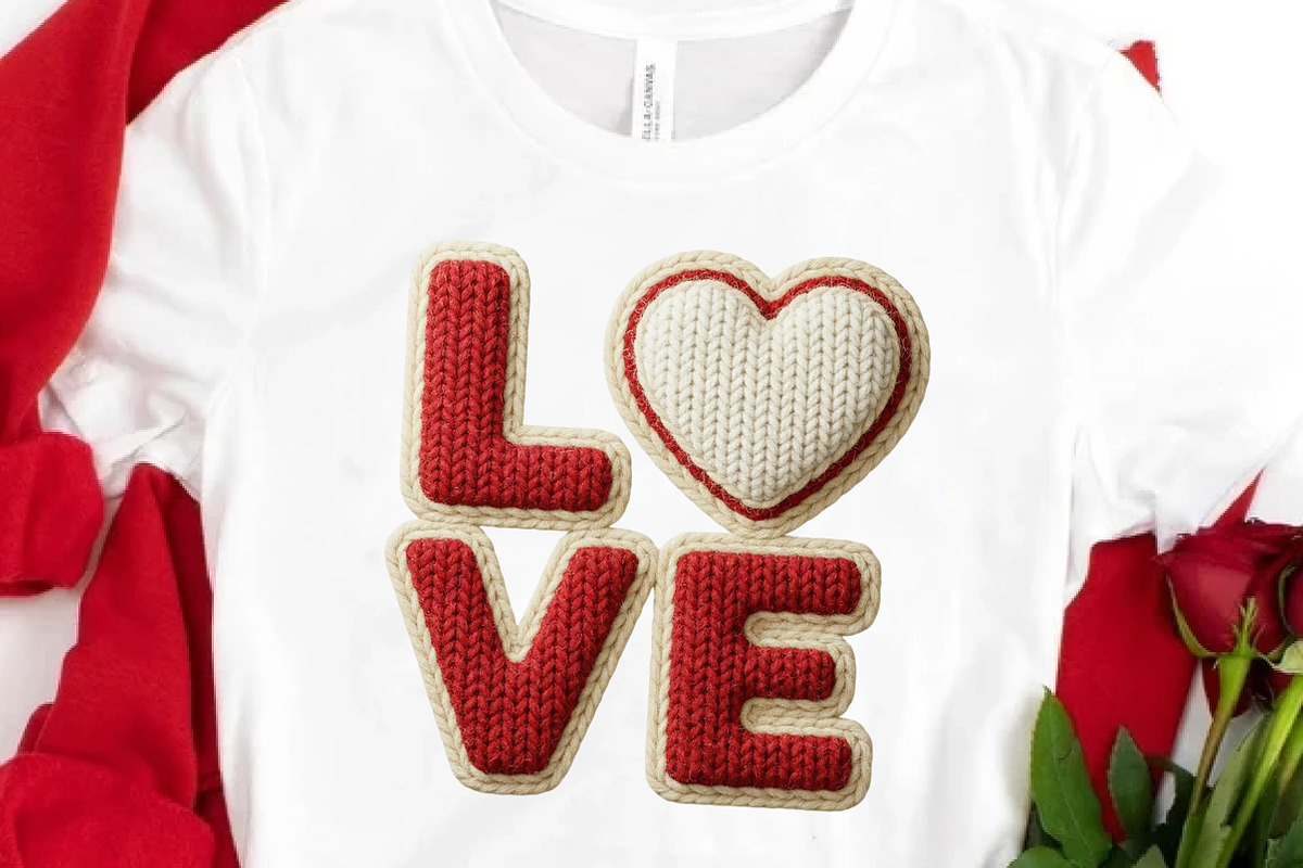 Yarn Crochet Love Valentines PNG, an Illustration by DreamCafeArt (Photo 2 of 8)