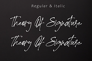 Theory Of Signature, a Script Font by AMINMARIO (Thumbnail 6 of 9)