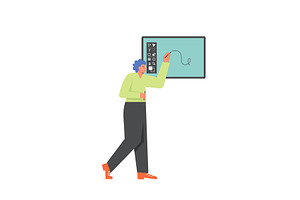 Graphic art creation, vector flat, an Object Illustration by Sky Pics Studio