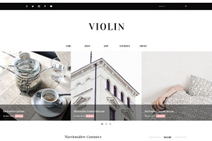 Blogger Template Responsive - Violin
