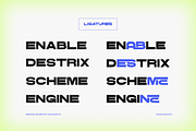 Mexron Geometric Sans Display Font, a Sans Serif Font by Rasio Studio (Thumbnail 6 of 8)