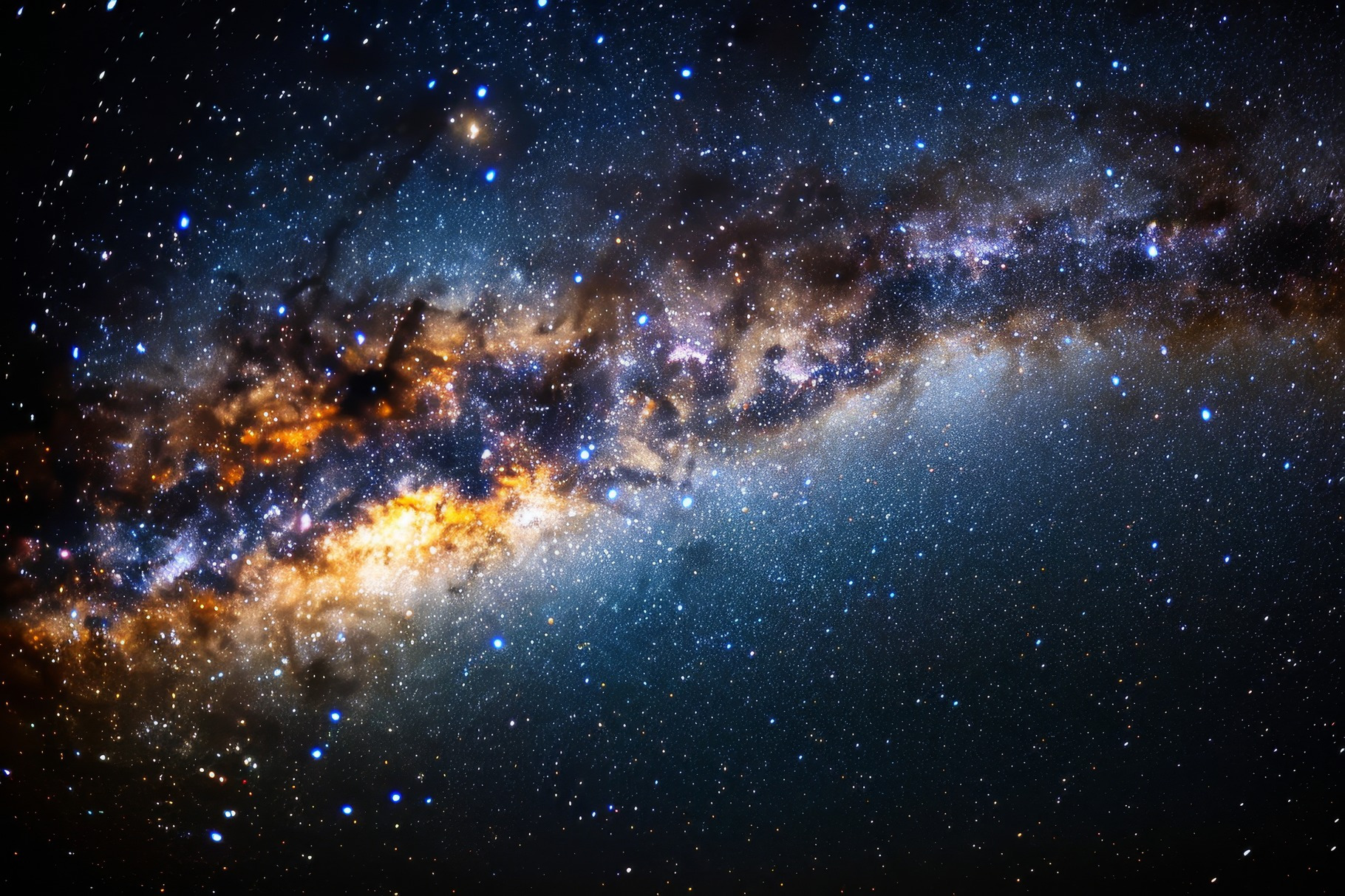 The vast expanse of space reveals a, a Photo by Tanuart