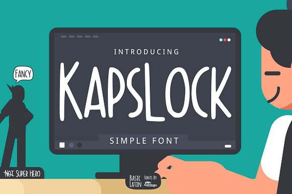 Kapslock Simple Font preview 6