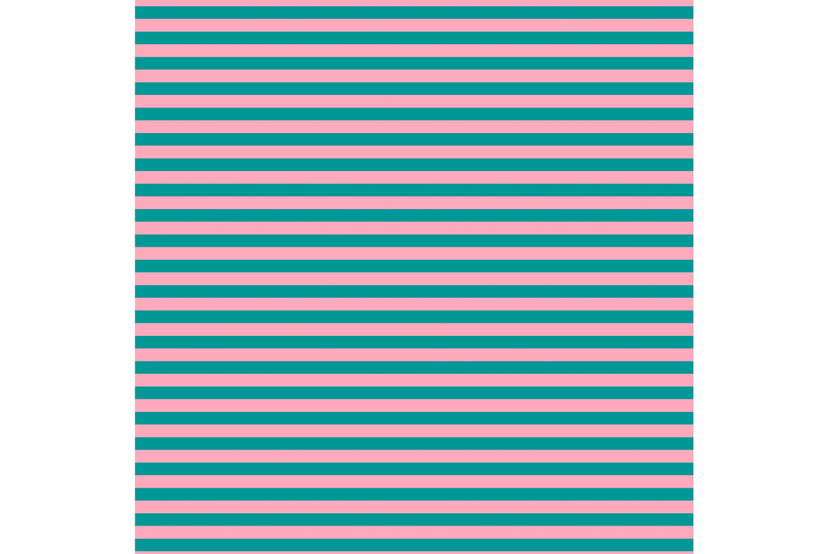 Flamingo Pink and Teal Stripe, a Pattern Graphic by Sharon Schwalbe (Photo 2 of 3)