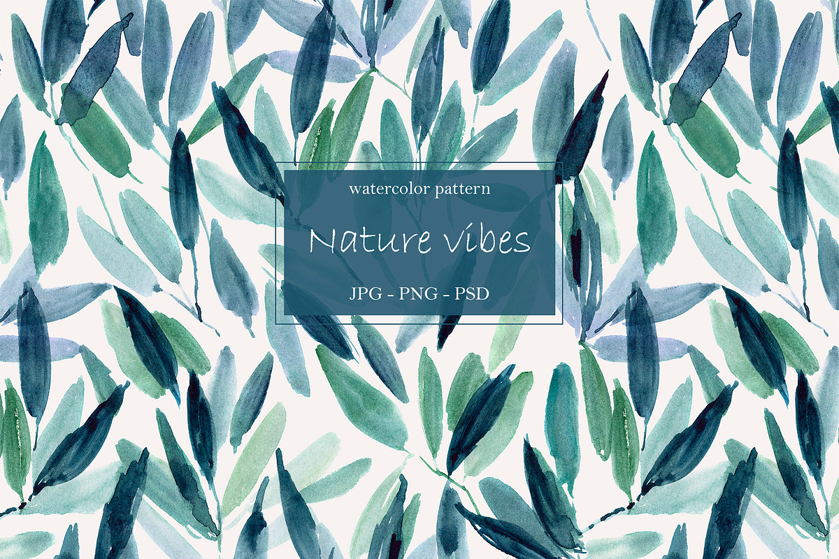 Nature vibes - seamless pattern, a Pattern Graphic by Katerina Tova (Photo 1 of 16)