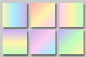 Pastel Unicorn Gradient Backgrounds