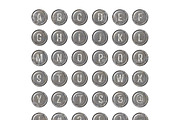 Punched Keys Alphabet, an Object Graphic by WhiteSpace Design Studio (Thumbnail 2 of 2)