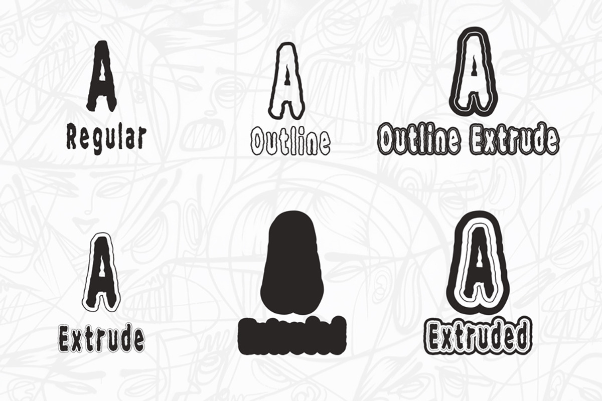 Egypt Queen Collection, a Sans Serif Font by Fontcastle (Photo 6 of 13)