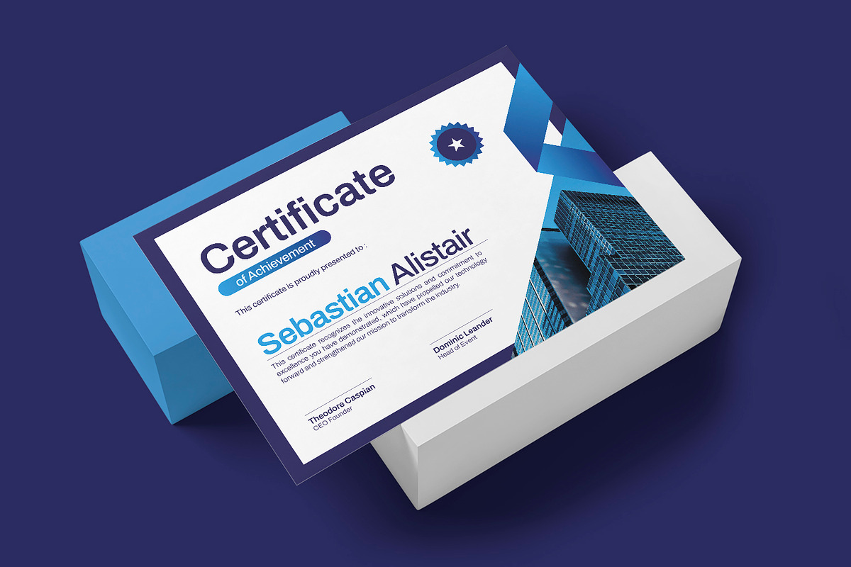 Scaleedge - Certificate, a Print Template by Esensifiksi.studio (Photo 2 of 3)