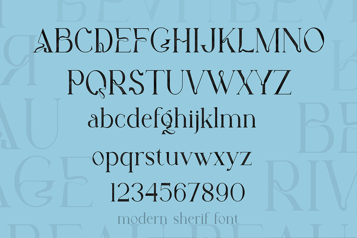 Beau Rivage Modern Serif Font, a Serif Font by LABFcreations