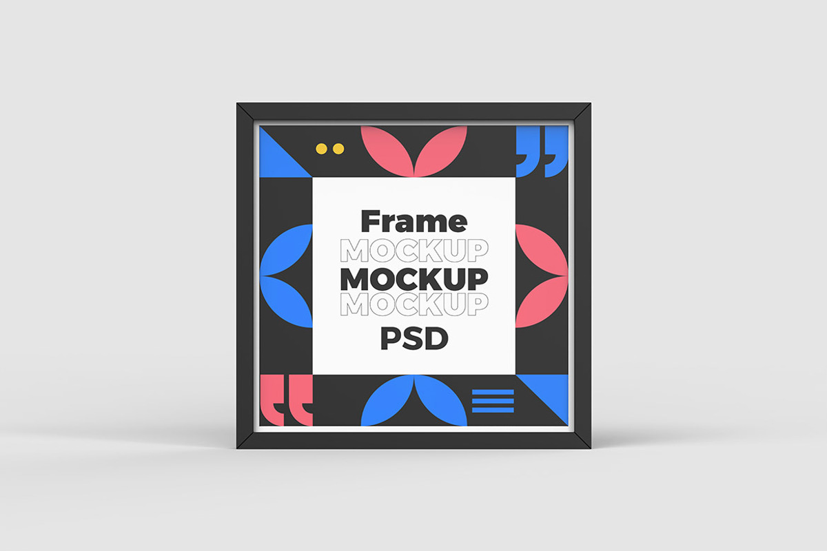 Square Frame Mockup Template, a Print Template by PrexTheme