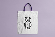 Teddy Bear Cute Simple Logo, a Branding & Logo Template by Vectorium Studio (Thumbnail 2 of 2)