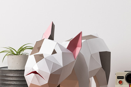 French bulldog 3d papercraft by Sofs