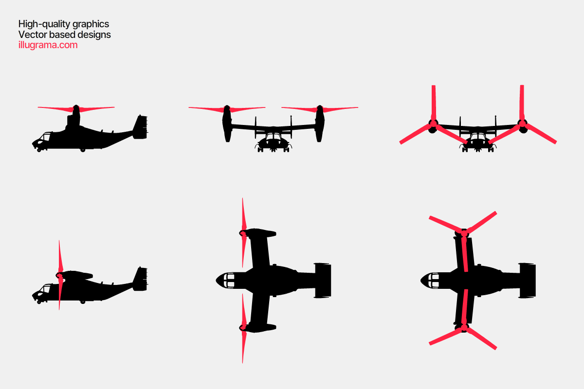 Helicopters - Modern Graphics, an Illustration by illugrama (Photo 7 of 7)