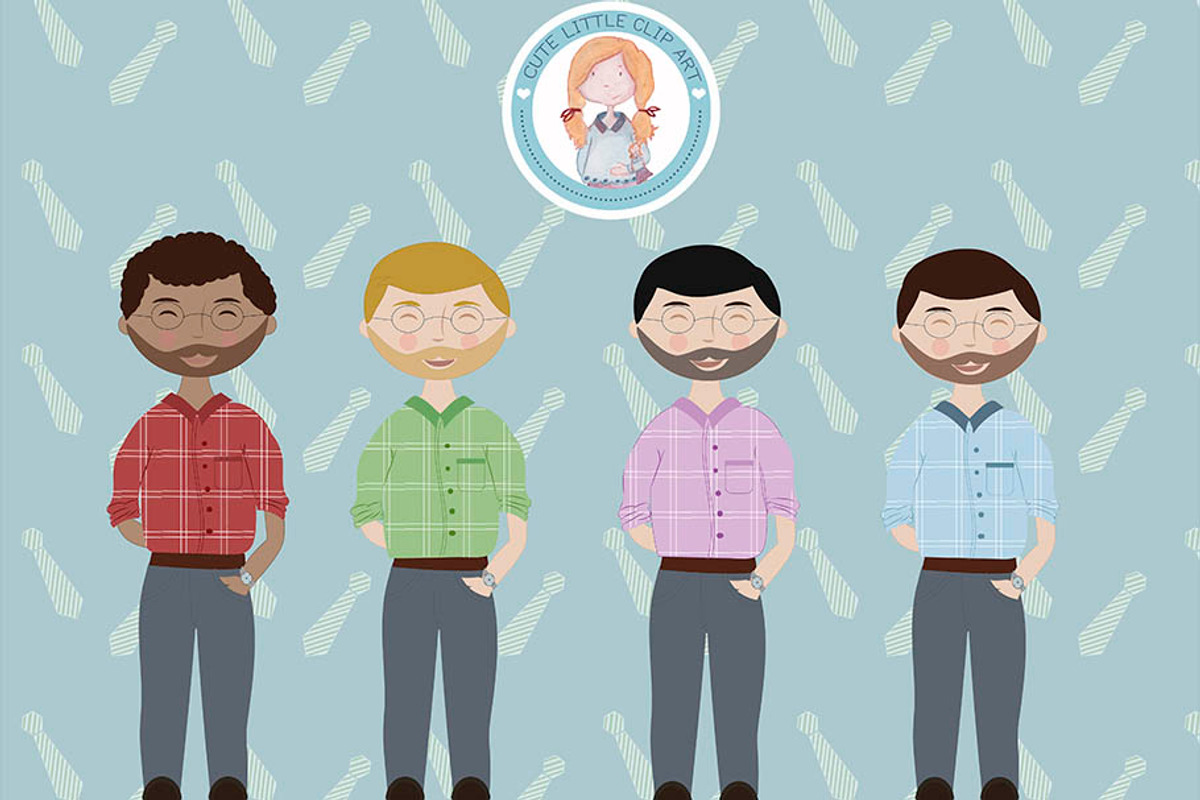 Father's day Clipart, an Illustration by Cute Little Workshop (Photo 7 of 7)