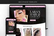 Wix Salon Website Template Theme, a Wix Template by Template Twist Shop (Thumbnail 1 of 10)