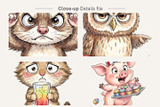 Funny Patriotic Animal PNG, an Illustration by Artnoy (Thumbnail 4 of 8)