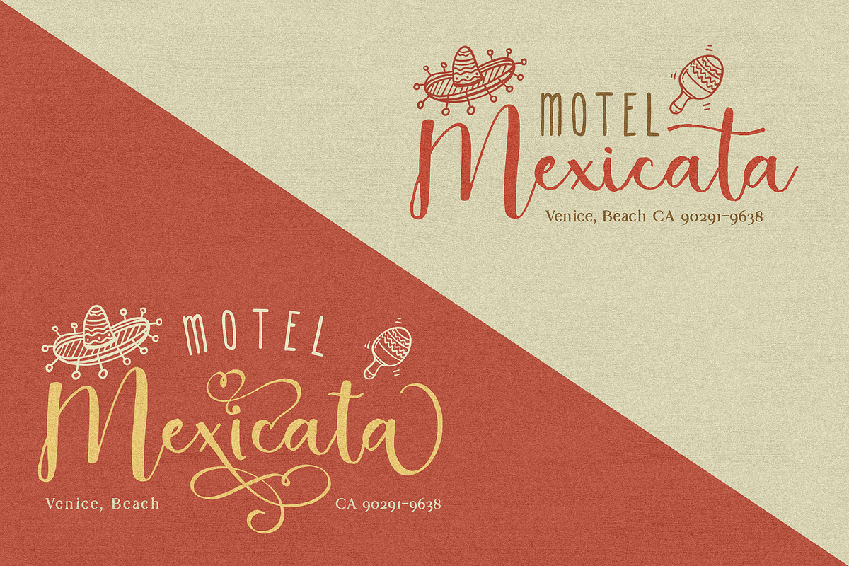 Alocasia-Trio Font Combination, a Script Font by Burntilldead (Photo 9 of 17)