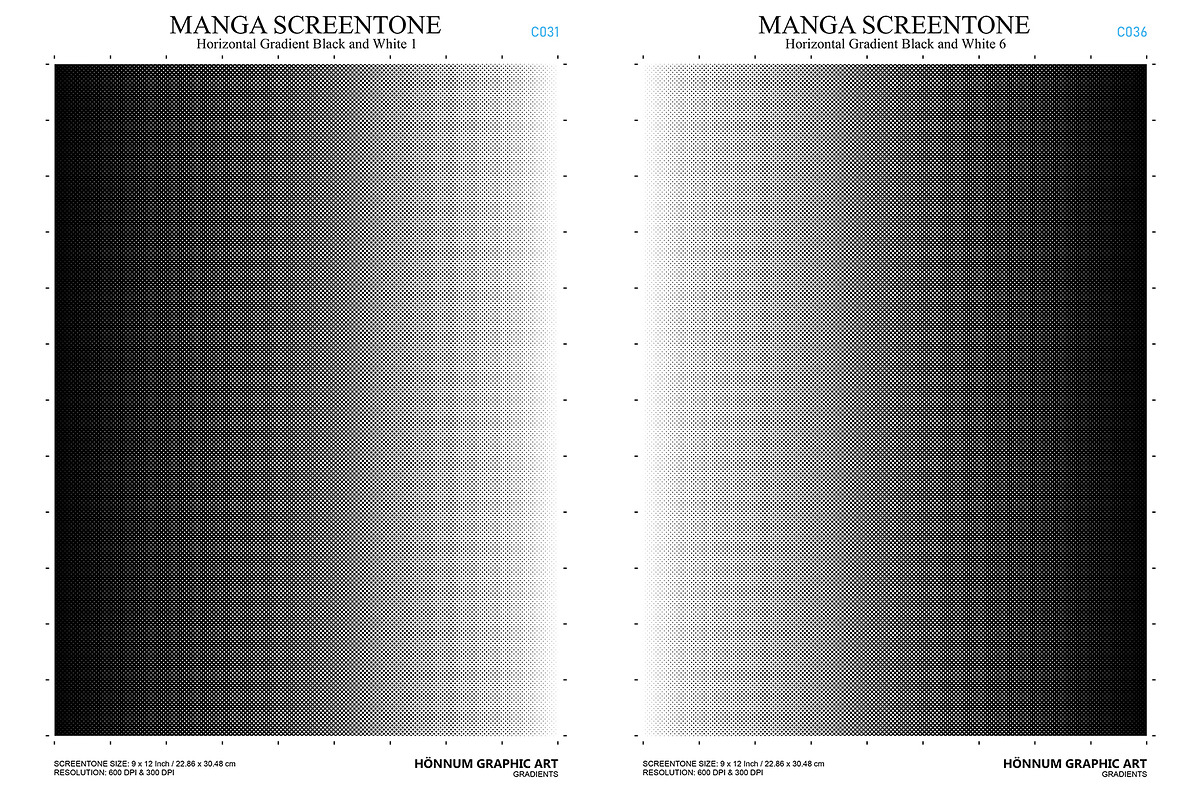 Screentones Collection 3 - Gradients, a Background Graphic by Honnum Graphic Art (Photo 3 of 10)