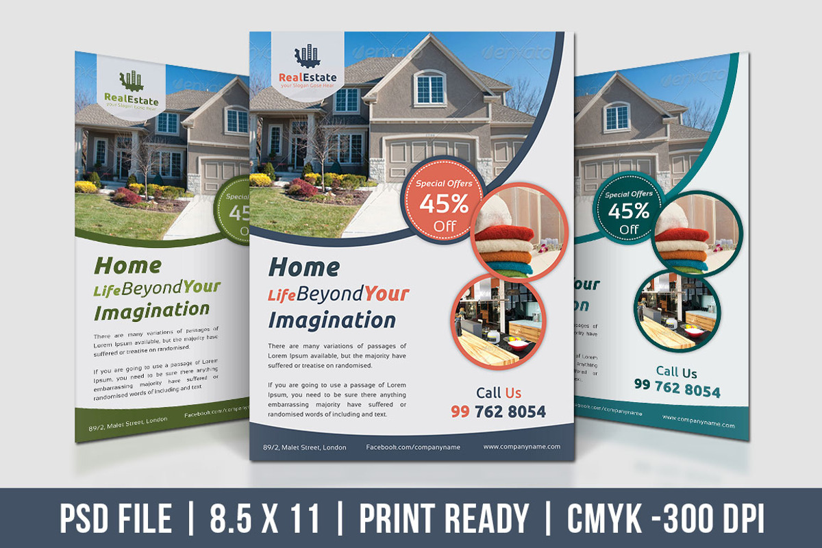 Real Estate Business Flyer, a Flyer Template by Dotnpix (Photo 1 of 5)