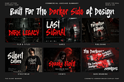 The Silent Murder - Bloody Typeface, a Sans Serif Font by agnyhasyastudio (Thumbnail 15 of 16)