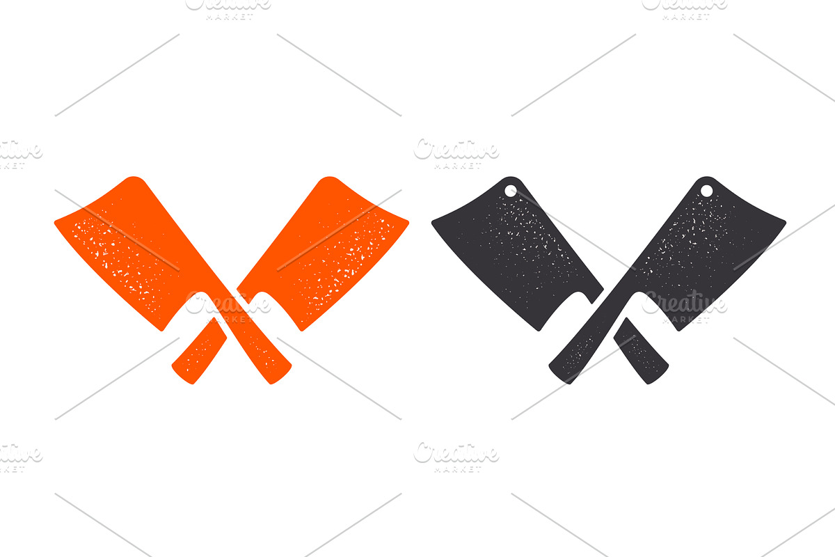 Butcher Knife. Butchery symbol, icon, an Object Illustration by Foxys Graphic