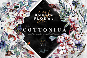 COTTONICA Winter Rustic Florals