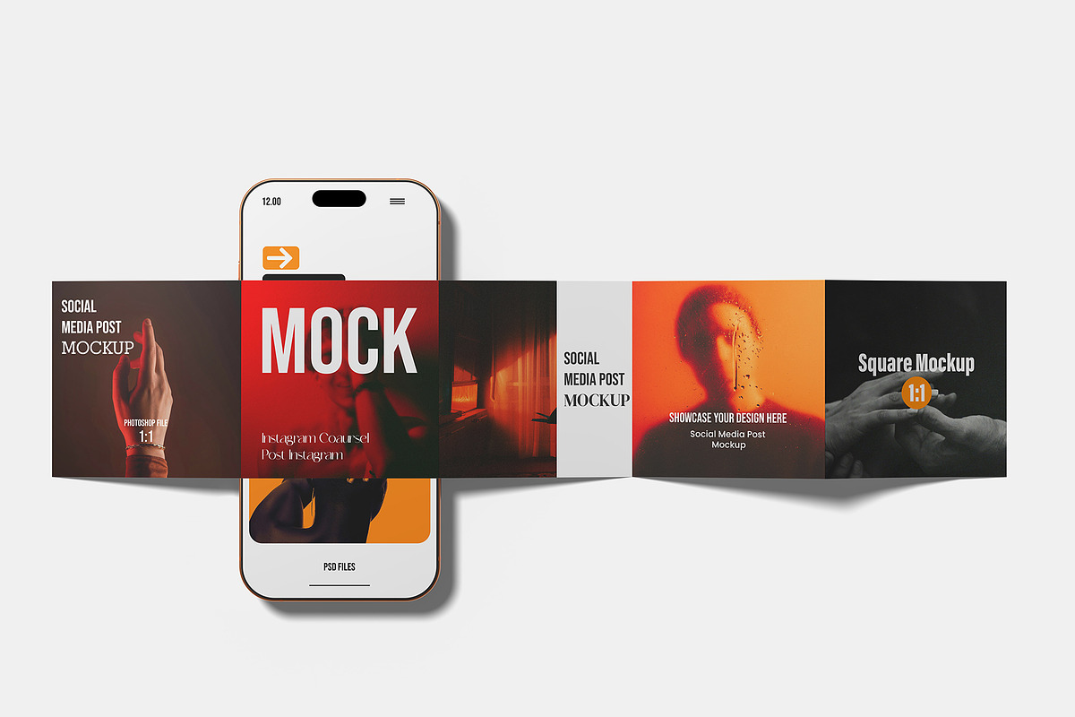 Social Media Post Mockup, an iPhone Mockup by Graphicbars (Photo 4 of 11)
