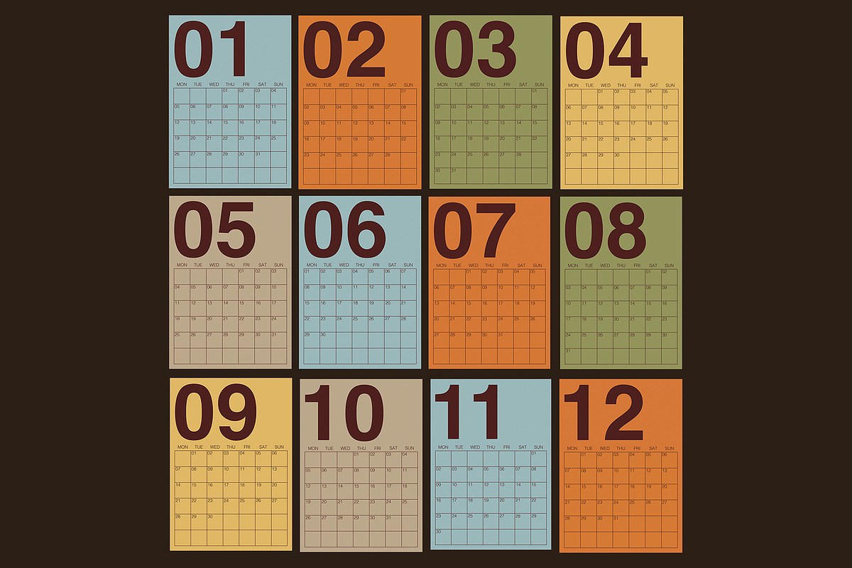 2026 Calendar, a Print Template by StudioClub (Photo 2 of 5)
