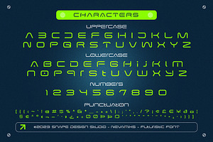 Nevamixs - Futuristic Font