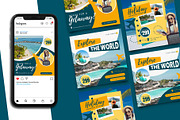 Travel Instagram Post Template, a Social Media Template by Artnivora.Std (Thumbnail 2 of 3)
